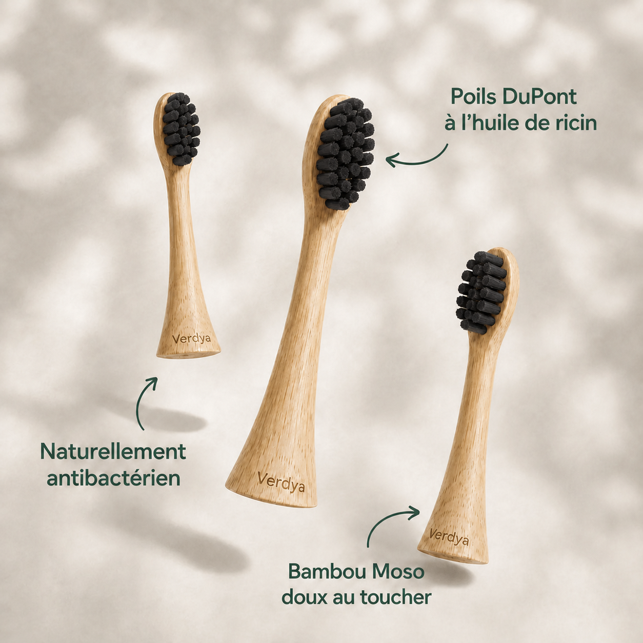 Brosse à dents électrique en bambou Verdya V2
